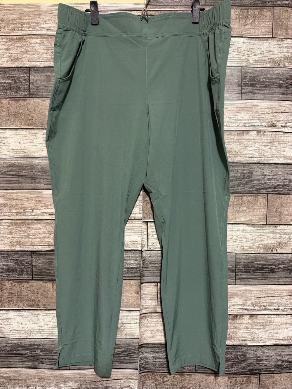 Eddie Bauer Traveler Ankle Pull On Hiking Pants Women’s XL Green (Inseam 27) - Picture 5 of 8